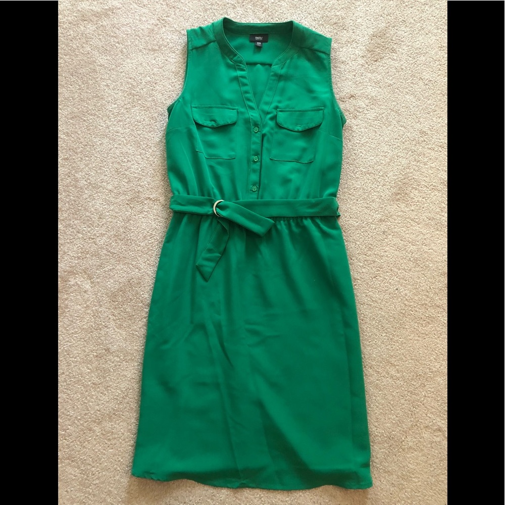 Emerald Green Sleeveless Dress